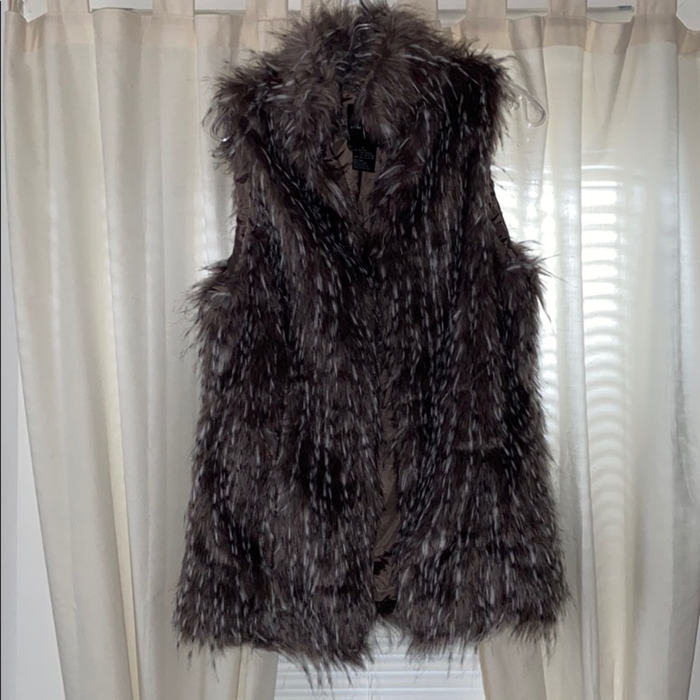 faux fur vest